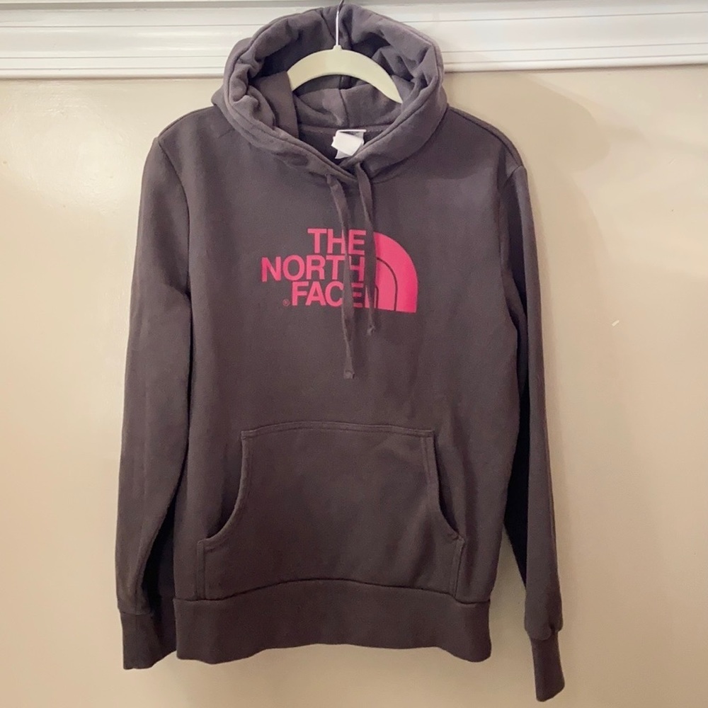 The North Face Hoodie Pink and Gray Women's Size M